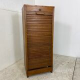 Oak Tambour Filing Cabinet, 1900s