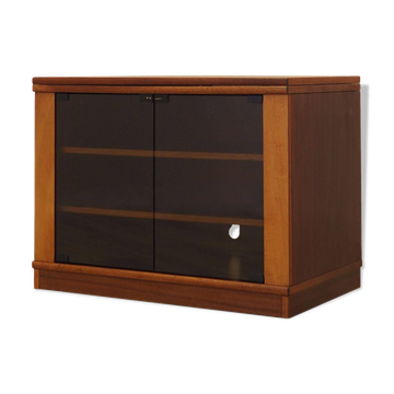 Meuble TV sur roulettes, design danois, années 1980, fabriqué au Danemark