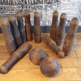 Old wooden bowling game from 1900