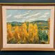 Original Swedish Oil on Panel – "Autumn Landscape" – Dated 1978 – Framed Period Piece – 50 × 42 cm (19.7" × 16.5")