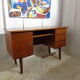 Scandinavian vintage office of the 60s light oak