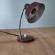 Vintage desk lamp from the 60s/70s – chocolate brown – flexible chrome neck