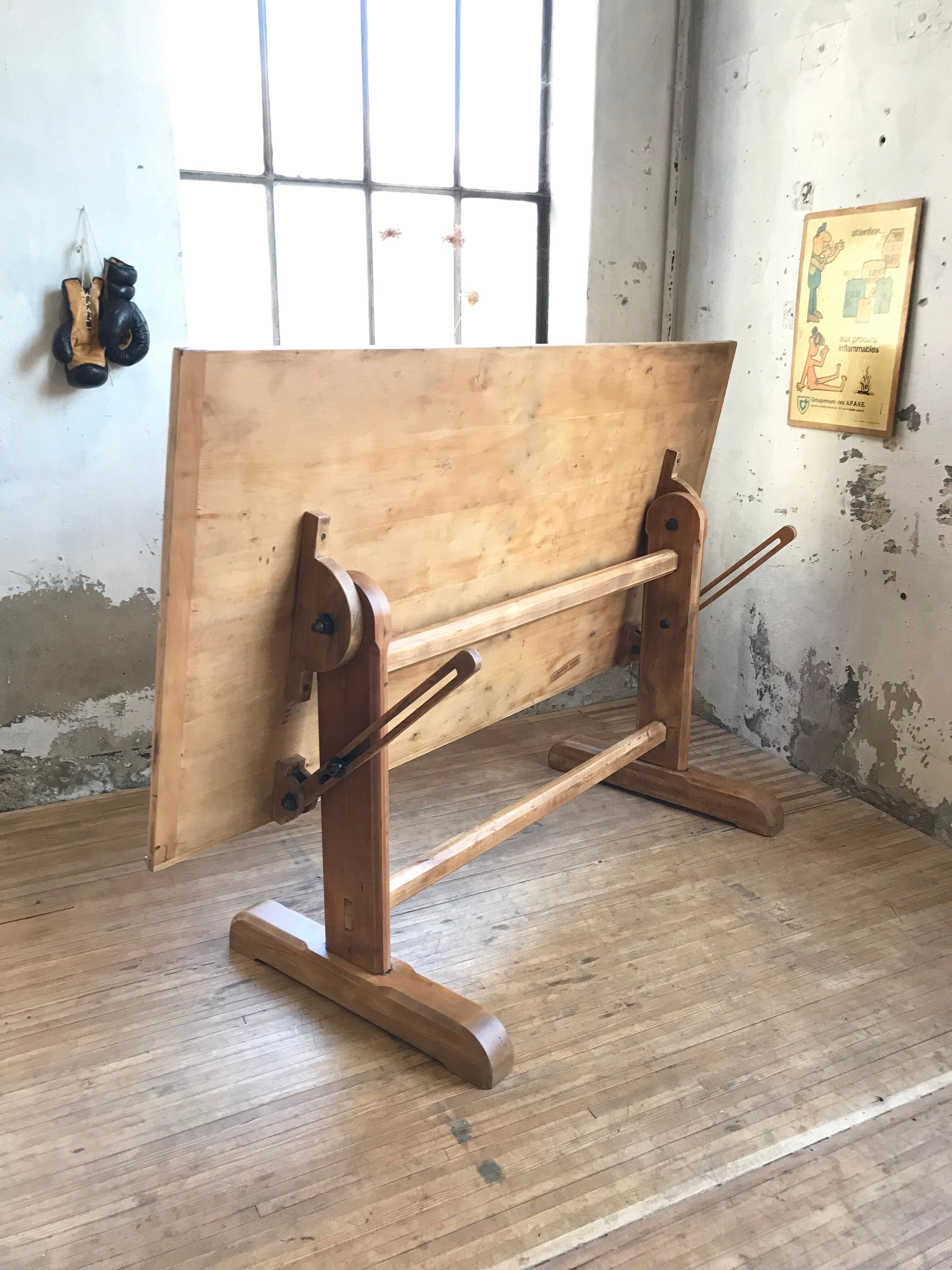 Architect wooden table