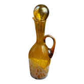 Huilier en verre bullé soufflé