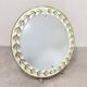 Vintage decorated illuminated mirror 'Leaves'