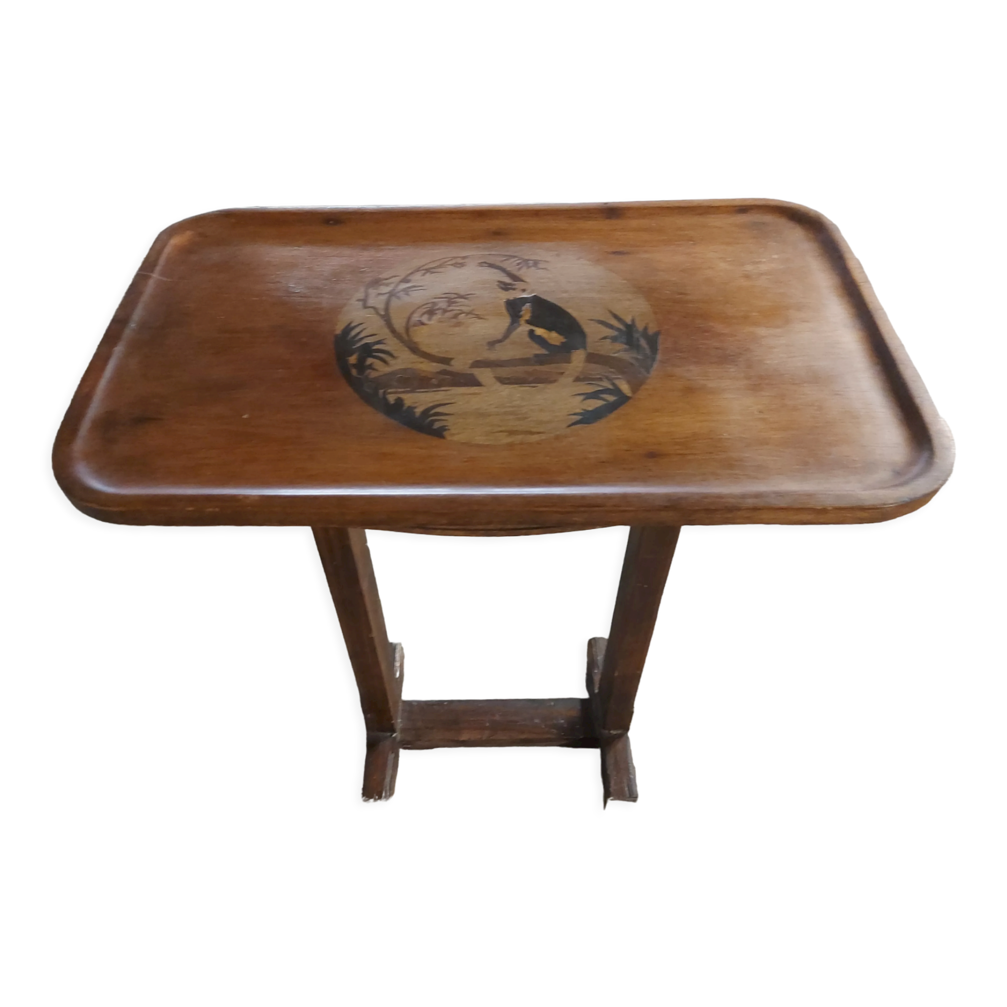 Art Deco marquetry side table