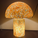 Orange mushroom lamp from Peill and Putzler, 1970s