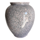 Vase vintage en céramique mouchetée rose, gris & noir – années 60/70