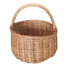 Round wicker basket