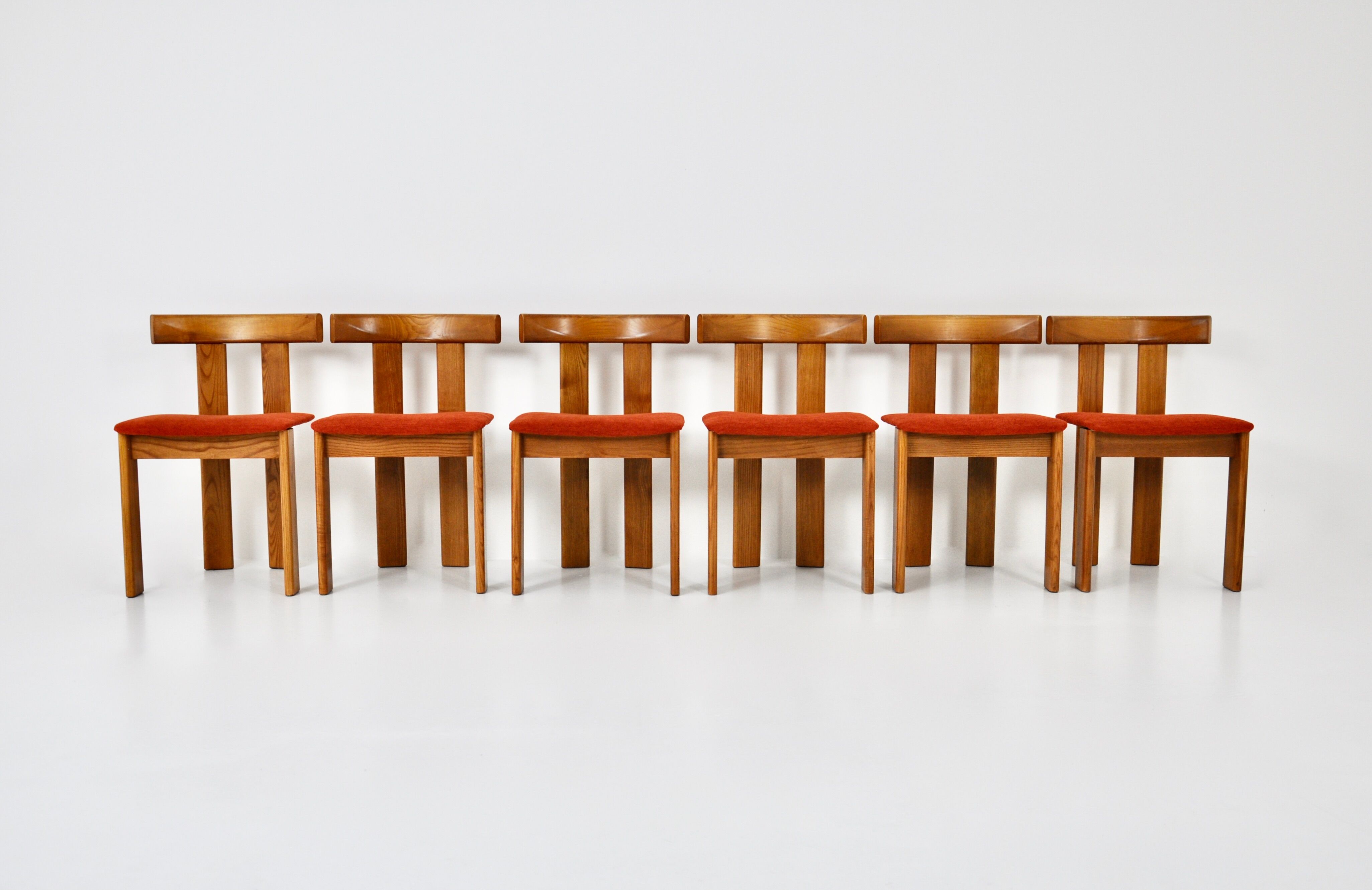 Dining chairs by Luigi Vaghi for Former, set of 6, 1960s