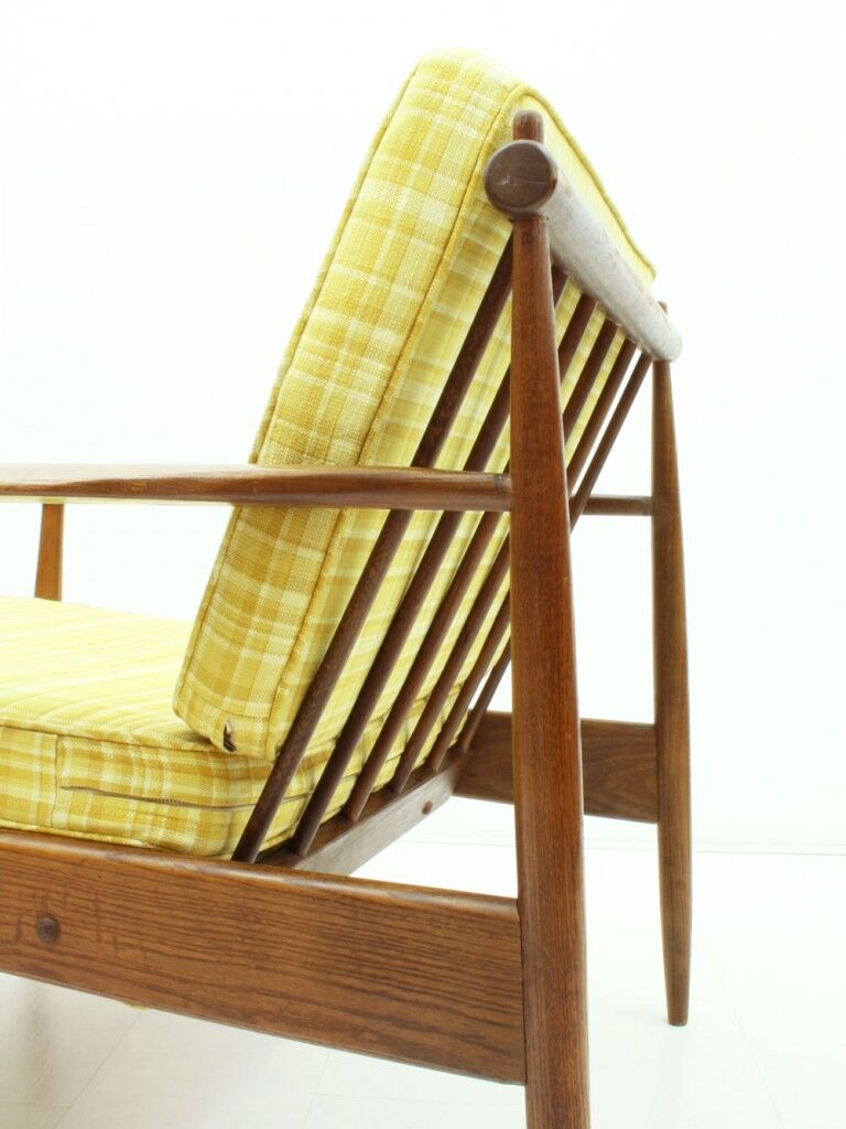 American ash wood easy chair, 1950s