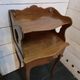 Pair of Louis XV style curved bedside tables in cherry wood