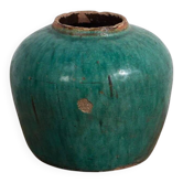 Vase rond ancien en céramique émaillée (vers 1820) #16
