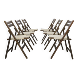 6x Vintage Safari Style Folding Chair