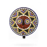 Polychrome tribal mask Ø40cm — Magma Quadra