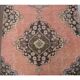 Vintage Turkish Oushak Handmade Wool Cotton Orange Runner Rug 92x378
