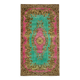 Overdyed Wool Vintage Handmade Carved Rug 169 cm x 288 cm