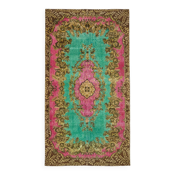 Tapis vintage en laine surteinte sculpté à la main 169 cm x 288 cm