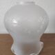 'Tulip' lampshade for lighting, transparent decoration on frosted glass.