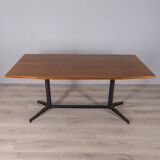 Vintage wooden table from the 1960s designed by Carlo Ratti for Lissoni.