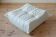 Togo pouf in white leather by Michel Ducaroy for Ligne Roset