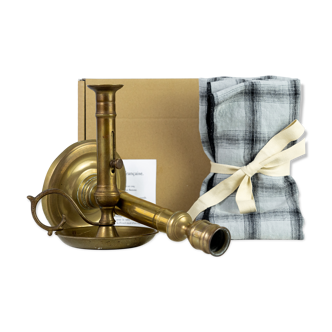 2 candle holders and 2 tea towels — All fire all flame #61