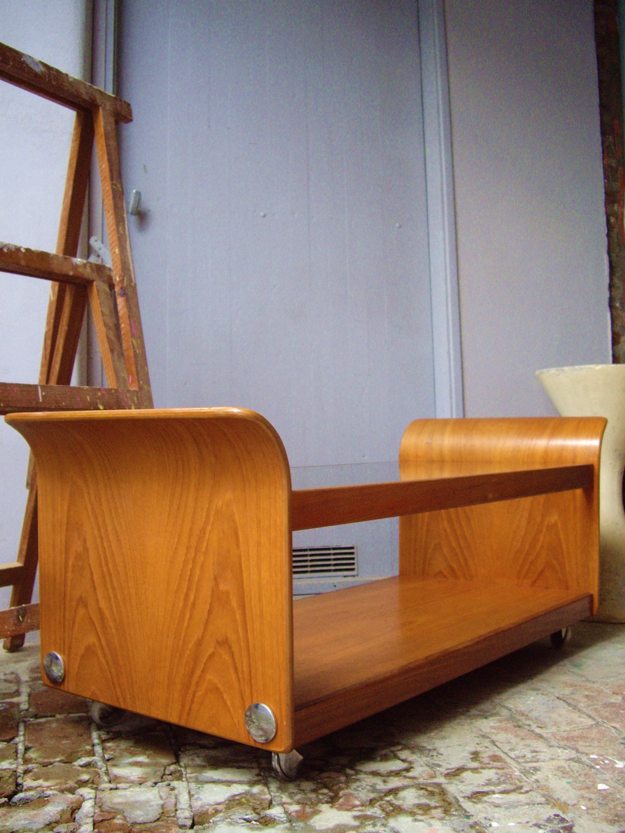 The 1970s teak coffee table
