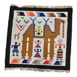 Kilim ethnic carpet, 89 cm