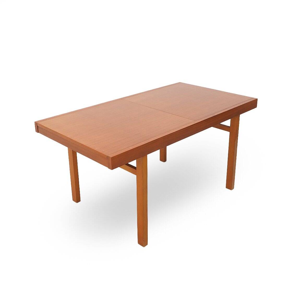 Rectangular dining table with extendable top, 1960s.