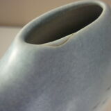 Lens vase designed by Yves Mohy, glazed ceramic by Virebent, 1970s