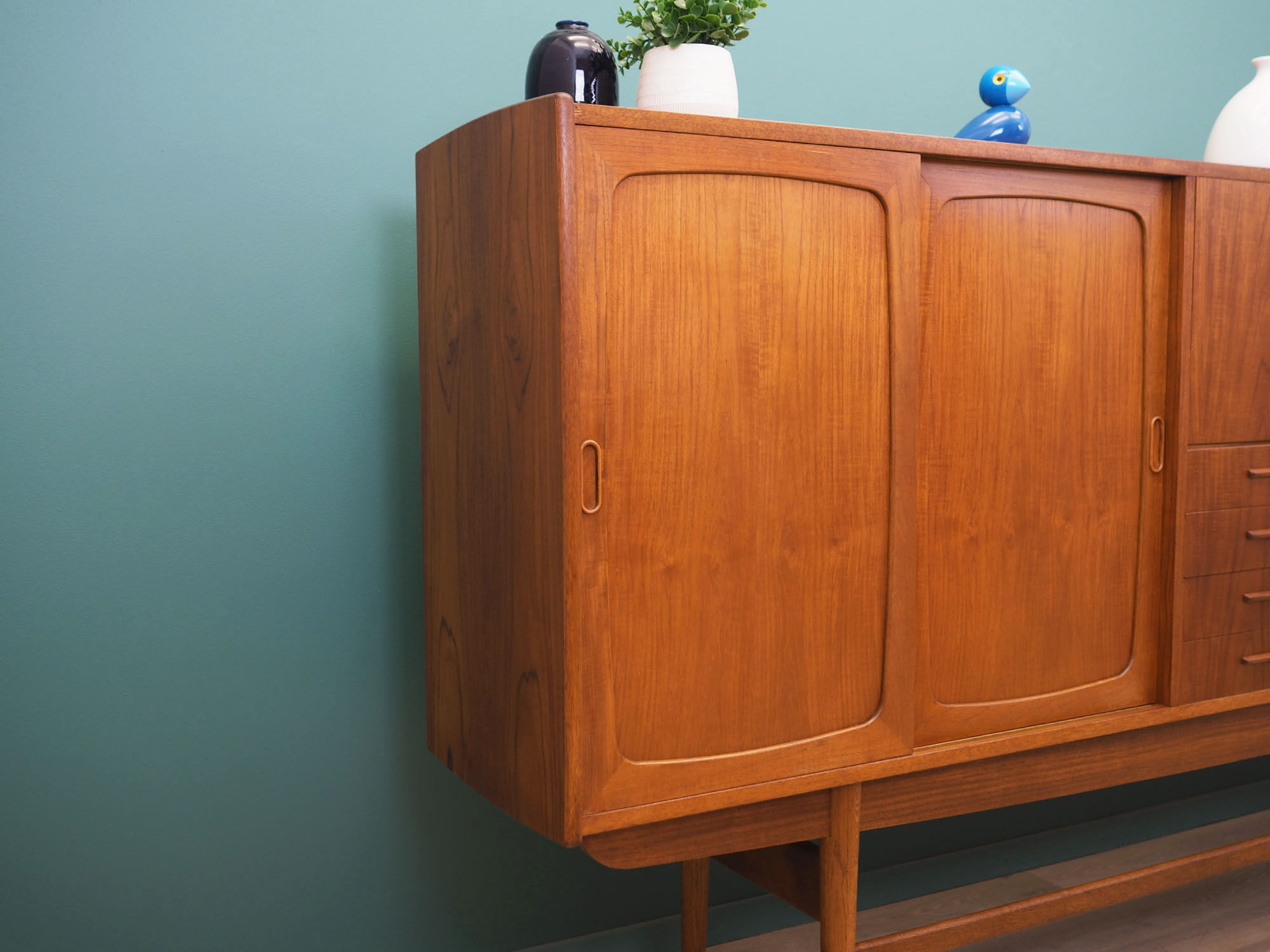 Panneau en teck, design danois, années 1960