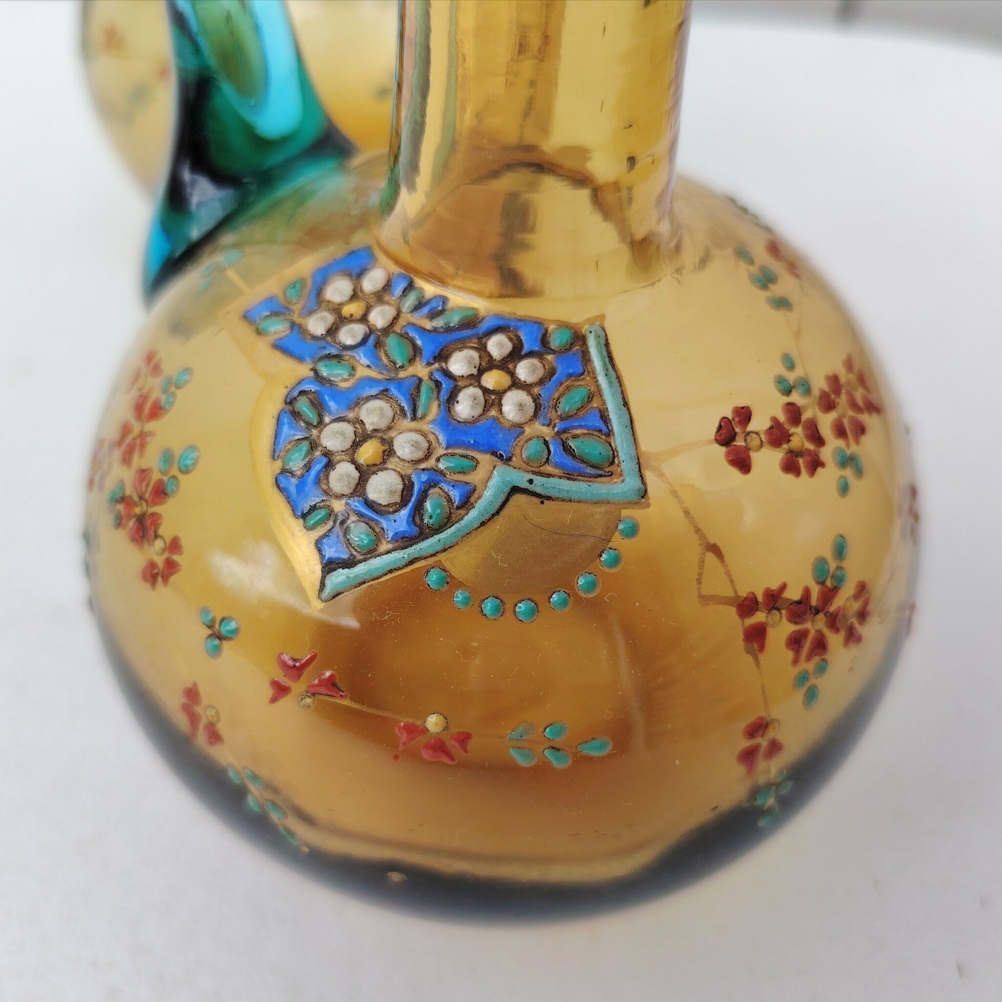 Pair of glass carafes, Georges Sand, vintage