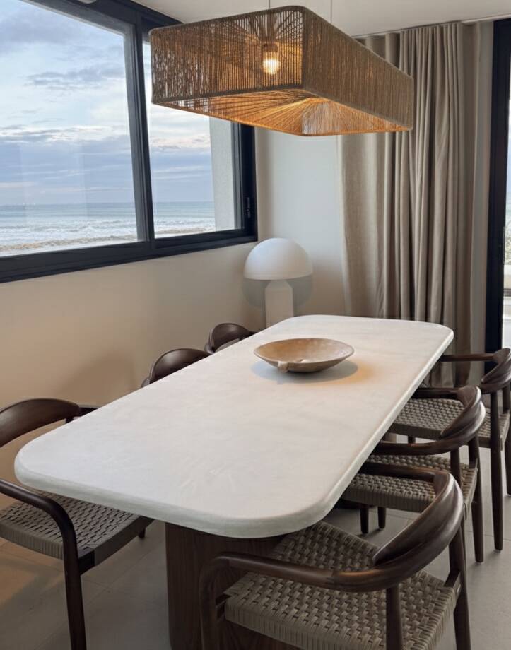 Jute cord ceiling suspension wabisabi Ibiza Bali unique piece