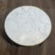 Neoclassical Round Coffee Table in Brass with Beaded Gallery. Marble Top