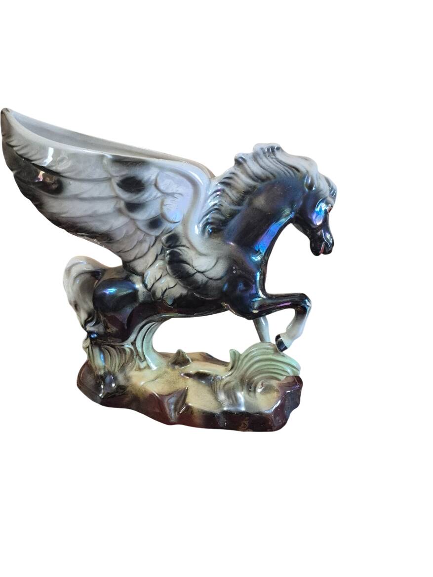 winged Pegasus ceramic vase 1950 / 1970