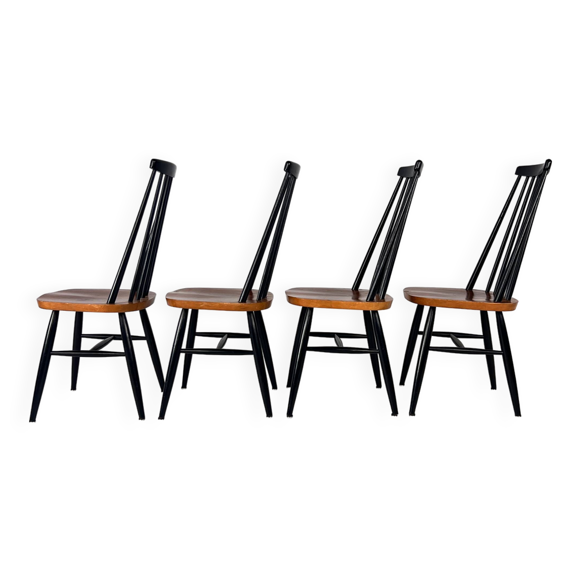 Set of 4 Fanett style Dining Chairs  1960s