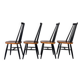 Ensemble de 4 chaises de salle à manger Fanett par Ilamari Tapiovaara, 1960s