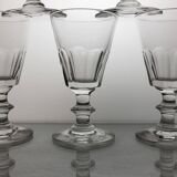 6 verres à vin style Baccarat modèle Caton / XIXème