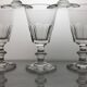 6 Baccarat style wine glasses, Caton model / 19th century
