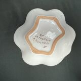 Set of three ceramics with floral decoration from Moustiers, 20th century