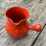 Red ceramic pitcher Charles Voltz Vallauris
