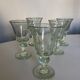 Set de 5 verres de Biot vert pâle 1960