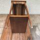 Old Table Appoint Wood Plateau Marqueté Star Feet Compass - Vintage Drawer