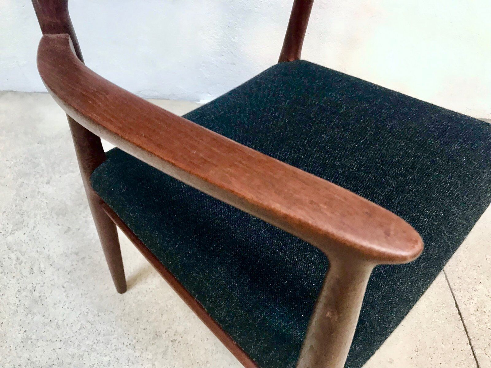 Model 56 Danish teak chair with armrests by Niels O. Møller for J.L. Møllers, 1954