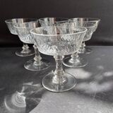 6 Baccarat Champigny champagne glasses