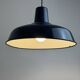 Old enamelled industrial workshop suspension 35.5 cm