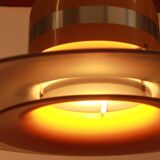 1970s ceiling lamp in yellow, Space Age