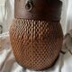 Early 20th century Chinese grain basket made of woven willow