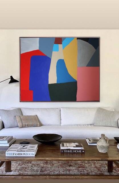 Contemporary abstract composition coloured N.4