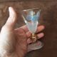 4 verres à digestif sur pied